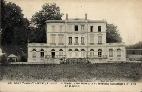 Ak Mary sur Marne Seine et Marne, Maison de Retraite et Hopital auxiliaire no 205 5. Region