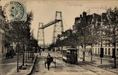 Ak Rouen Seine Maritime, Boulevard Cauchoise, Rouen