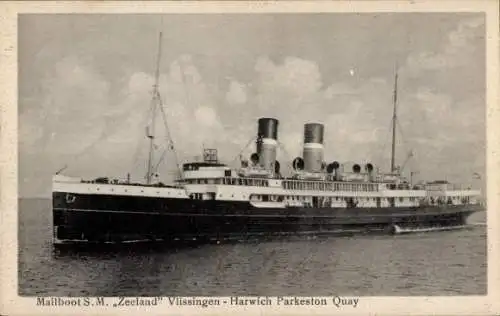 Ak Vlissingen, Postschiff MS Zeeland, Fährschiff