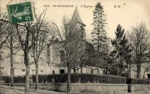 Ak Saint Maurice Val-de-Marne, Kirche