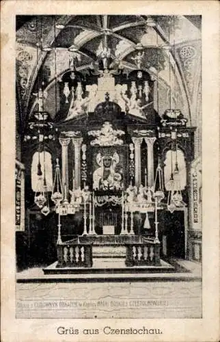 Ak Częstochowa Tschenstochau Schlesien, Altar