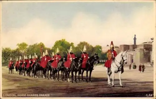 Ak London City England, Horse Guards Parade