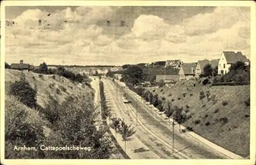 Ak Arnhem Gelderland Niederlande, Cattepoelscheweg