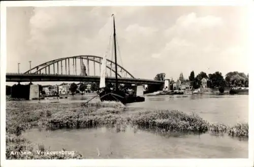 Ak Arnhem Gelderland Niederlande, Verkehrsbrücke