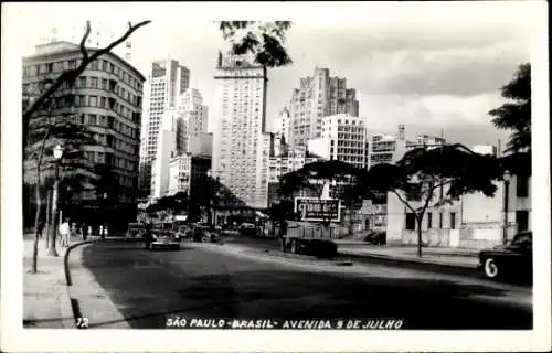 Ak São Paulo Brasilien, Avenida 9 de Julho