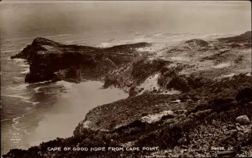 Ak Kap der Guten Hoffnung, Südafrika, Panorama vom Cape Point