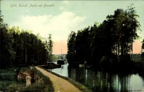 Ak Forsvik Schweden, Göta Kanal