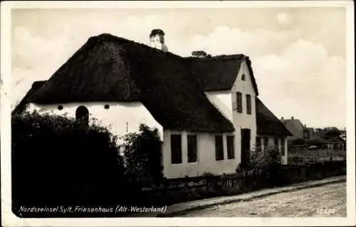 Ak Insel Sylt in Nordfriesland, Friesenhaus