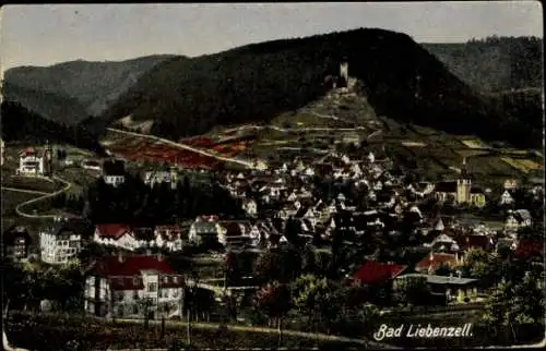 Ak Bad Liebenzell im Schwarzwald, Panorama, Talblick