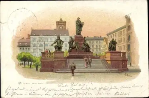 Litho Berlin Mitte, Lutherdenkmal