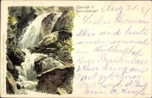 Litho Hinterzarten, Wasserfall in der Ravennaschlucht