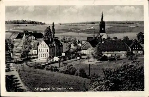 Ak Königswalde Werdau in Sachsen, Ortsansicht