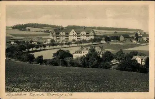 Ak Wiesenburg Wildenfels in Sachsen, Blick zum Bezirksheim Wiesen