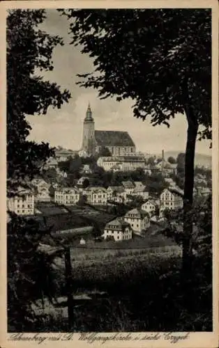 Ak Schneeberg Neustädtel im Erzgebirge, St. Wolfgangskirche