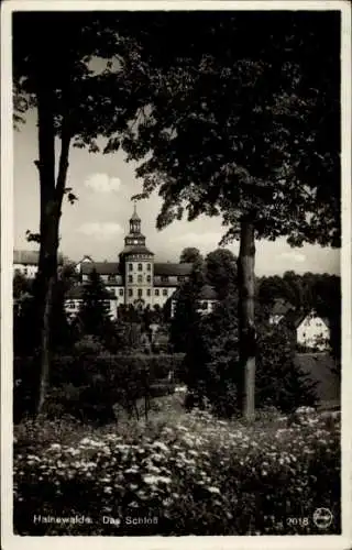 Ak Hainewalde b. Zittau, Blick auf das Schloss