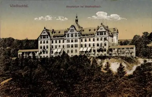 Ak Wiedbachtal in Rheinland Pfalz, Blick auf Sanatorium