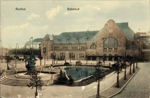 Ak Aachen in Nordrhein Westfalen, Hauptbahnhof