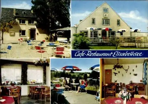 Ak Eickum Herford in Nordrhein Westfalen, Café Restaurant Elisabethsee