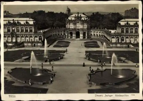 Ak Dresden Altstadt, Zwinger Wallpavillon