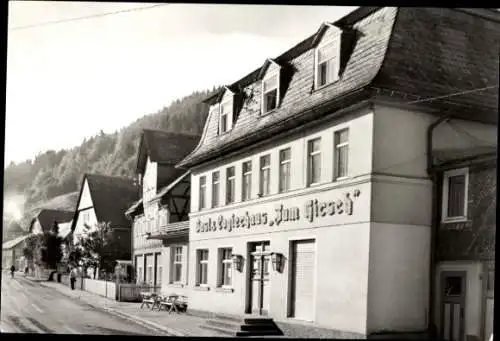 Ak Unterweißbach Thüringen, Gasthaus zum Hirsch