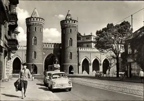 Ak Potsdam, Nauener Tor, Trabant, Tram