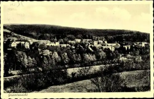 Ak Weilmünster im Taunus Hessen, Panorama vom Ort