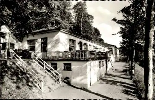 Ak Bodenwerder Weser in Niedersachsen, Münchhausen Berggarten