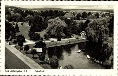 Ak Bad Rothenfelde am Teutoburger Wald, Kahnteich, Ruderboote