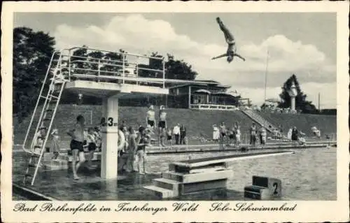 Ak Bad Rothenfelde Teutoburger Wald, Schwimmbad