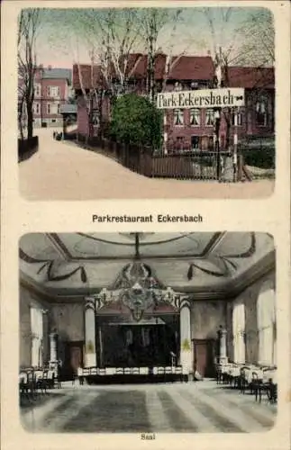 Ak Eckersbach Zwickau in Sachsen, Parkrestaurant, Saal