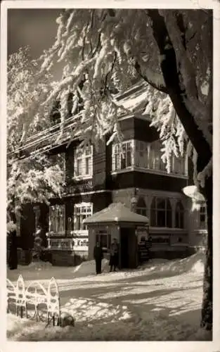 Ak Oberhof im Thüringer Wald, Kaffeehaus-Konditorei und Fremdenheim