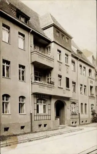 Foto Ak Magdeburg an der Elbe, Straße, Häuser