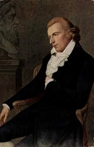 Künstler Ak Simanowiz, L., Dichter und Schriftsteller Friedrich von Schiller, Portrait