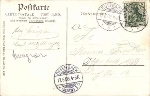 Ak Mädchen in hessischen Trachten