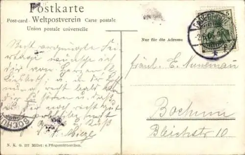 Künstler Ak Millet, Francois, Pflegemütterchen, Leben auf dem Lande