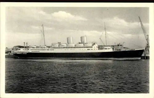 Ak Dampfschiff MS Berlin, Norddeutscher Lloyd Bremen, Ansicht Steuerbord