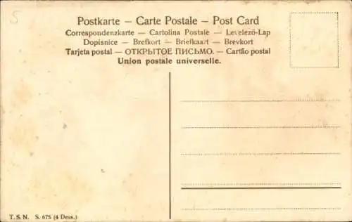 Litho Fischer und Frau in niederländischen Trachten, Fliesen, Tuck