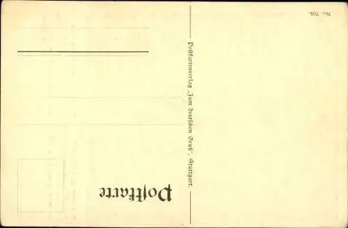 Gedicht Ak Färber, O Heimathaus, o Heimattal, Taube auf einem Ast