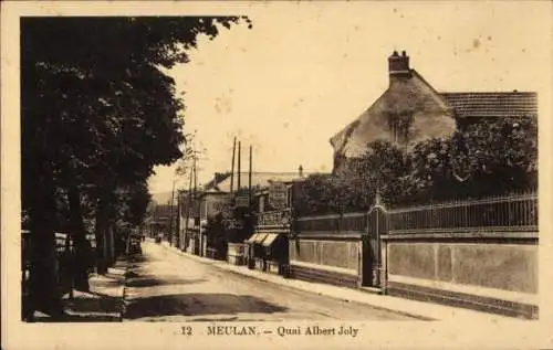 Ak Meulan en Yvelines, Quai Albert Joly