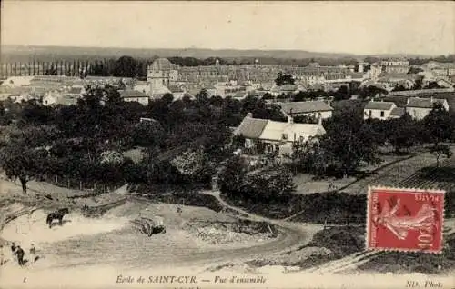 Ak Saint Cyr l'Ecole Yvelines, Vue d'ensemble