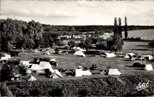 Ak Saint Arnoult en Yvelines, Plage aux Champ - Le Camping