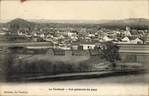 Ak Le Vaudoué Seine-et-Marne, Gesamtansicht