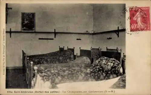 Ak Coulommiers Seine et Marne, Villa Saint Ambroise, Kinderschlafsaal