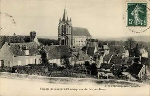 Ak Montfort l'Amaury Yvelines, Eglise