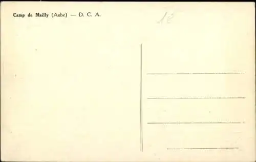 Ak Mailly le Camp Aube, DCA, Geschütze