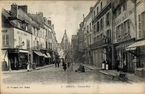 Ak Dreux Eure et Loir, Grande Rue