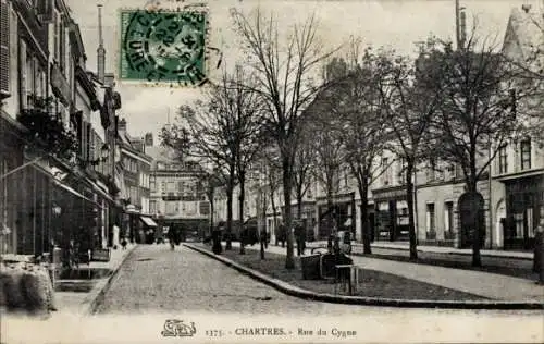 Ak Chartres Eure et Loir, Rue du Cygne