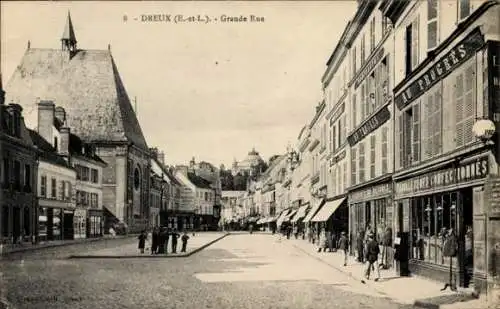 Ak Dreux Eure et Loir, Grande Rue