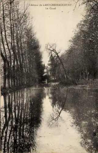 Ak Rochebeaucourt Dorfogne, Schloss, Kanal