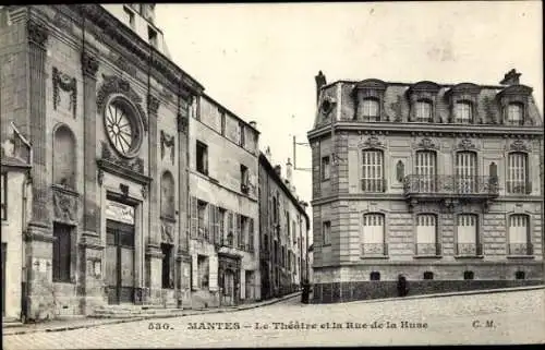 Ak Mantes-Yvelines, Theater, Rue de la Huse